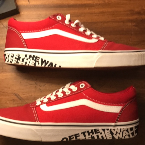 Vans Ward OTW Sidewall Red/White Men's Shoes - Picture 3 of 4
